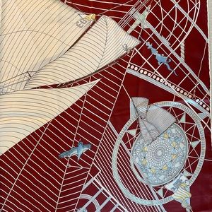 Hermes silk scarf 90 by 90cm